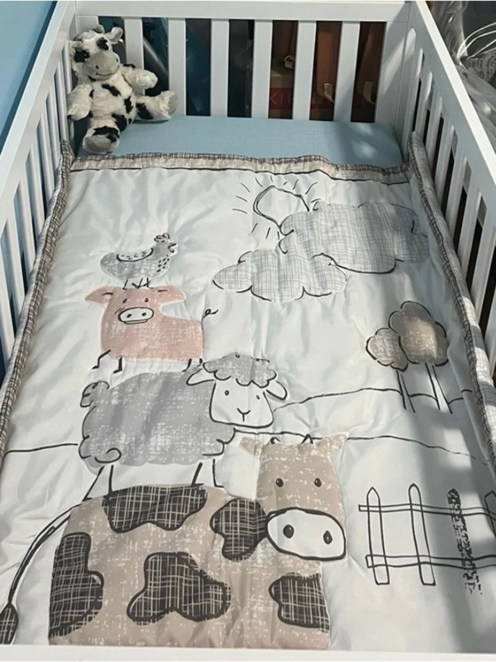 Sammy Lou Farm Animal Crib Sheet Set